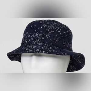 Original Use  Blue Paisley Print Bucket Hat